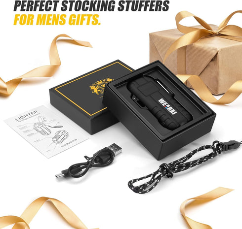 WEARXI Gifts for Men Electric Lighter, Birthday Gifts for Men/Boyfriend, Mens Gift for Him Husband, Fathers Day Dad