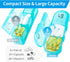 ZIKEE Compact Weekly Pill Organizer 3 Times a Day - 7 Day Pill Box with Roomy Case for Vitamins, Fish Oils, Supplements