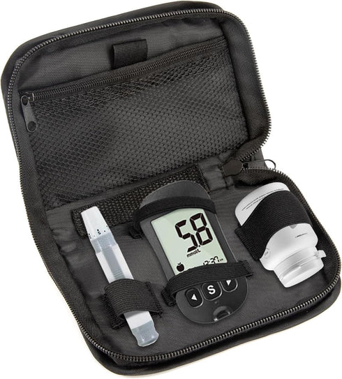 Diabetic Supplies Travel Case, Waterproof Heavy Duty Organizer Kit for Glucose Meter and Other Diabetic Supplies