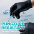 Black Nitrile Exam Gloves 4 mil Powder-Free Latex-Free Non-Sterile Food Safe Disposable Medical Gloves (100 Pcs)