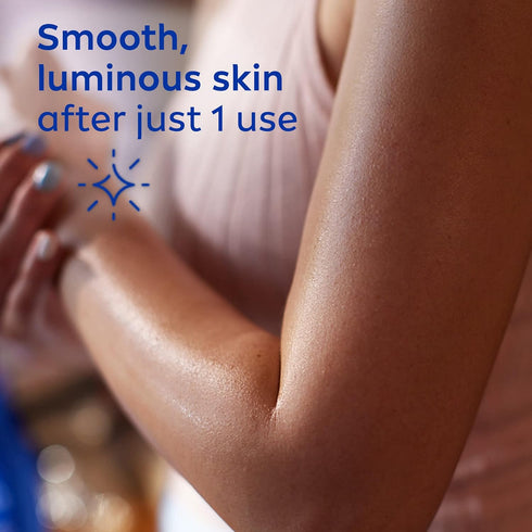 NIVEA Essentially Enriched Body Lotion 16.9 Fl Oz Pump Bottle for Dry Skin, 48-Hour Moisturizing with Deep Nourishing