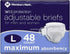 MEMBERS MARK Member's Mark Total Protection Adult Briefs for Men & Women, Large (48