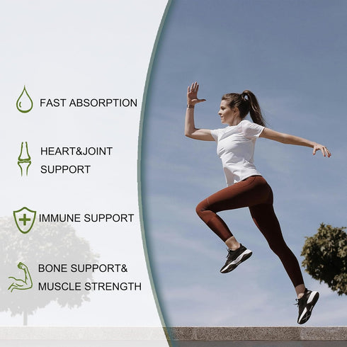 2-in-1 Vitamin D3 K2 Softgel - 10000 IU VIT D3 + 200 MCG K2, Bone & Cardiovascular Health Support - 300 Pcs