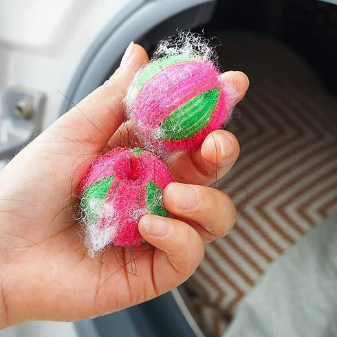 Seadiquiet 5Pcs Reusable Hair Remover, Washing Machine Hair Catcher Laundry Ball Dryer Ball for Clothing Dog Cat Pet