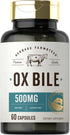 Carlyle Ox Bile Supplement | 500mg | 60 Capsules | Non-GMO & Gluten Free | Digestive Enzyme by Herbage Farmstead