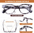 AQWANO 2 Pack Round Bifocal Reading Glasses, 3.0, UV400 Protection, Fashion Oversized Retro Sunglasses for Men Women
