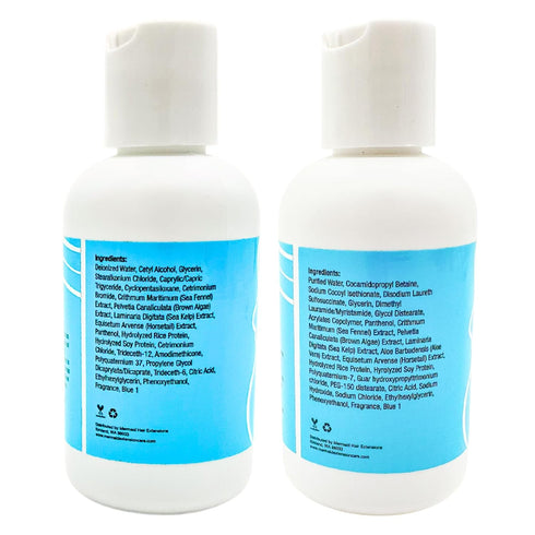 Mermaid Extension Hair Care Shampoo & Conditioner Combo, Oil Free Moisturizing Safe for Extensions, 2 pack, 3.4oz
