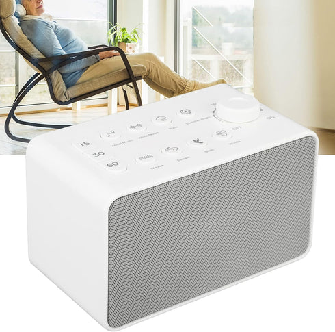 Xcello S16 8 White Noise Machine USB Rechargeable Portable Sound Machine with Sounds for Relaxation