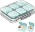 SOFISO 4/6 Grid Free Assembly Travel Pill Organizer, Portable Waterproof Case for Daily Medication Carry for Vitamins,