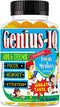 Genius IQ Kids Brain Supplements for Memory and Focus, Omega 3-6-9 Gummy Vitamins, 60 Gummies