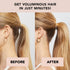 Kitsch PONYFULL Hair Volumizer Tool - Adds Lift and Style to Your Ponytail, Includes 3 No Snag Elastic Ties