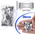 50 Pieces Bandage Clips, Metal Clips Aluminum Bandage Pins with Plastic Storage Box Replaceable Wrap Fastener