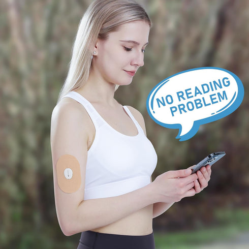 Dexcom G7 Adhesive Patches Waterproof, 30 Pack Beige Overpatch for Dexcom G7, Premium Transparent Overlay Patches,