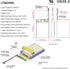 EEMB 3.7V Lipo Battery 1350mAh 803448, Rechargeable Lithium Polymer Battery with JST Connector