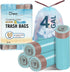 JOYEUX 4 Gallon Small Trash Bags - No-Tearing Drawstring Garbage Bags for Bathroom Kitchen, 60 Count
