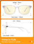 TIJN Gaming Glasses - Blue Light Blocking Glasses for Women Men, Anti Eyestrain Anti UV Glare (Transparent)