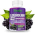 Organic Elderberry Capsules - 4-Way Immune Boost, Vitamins C, D, Zinc Support, 60 Capsules