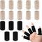 20 PCS Finger Sleeves Protectors, Elastic Thumb Brace Support for Pain Relief, Black and Light Skin Tone