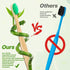10 Color Soft Bristles Natural Bamboo Toothbrushes Set - Premium BPA Free, Eco-Friendly, Vegan, Biodegradable