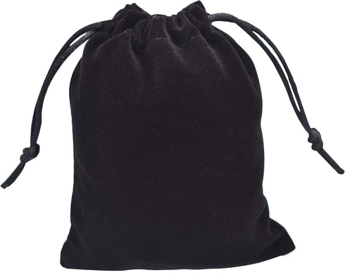 KAOYOO 50pcs Drawstring Velvet Gift Bags, 2.8"x3.5"/7cmx9cm for Wedding, Birthdays, Christmas Jewelry Packing