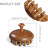 iunxkmi Wooden Scalp Massage Comb - Sandalwood Head Massager Tool, Gua Sha Brush for Women Men Hair Growth Body Massage