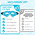 Comfytemp Cold Gel Eye Mask, Reusable Cold Compress Sleeping Mask for Puffy Eyes, Dry Eyes, Dark Circles, Migraines