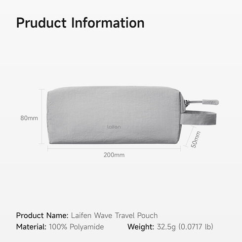 Laifen Wave Electric Toothbrush Travel Bag, Lightweight, Hygienic & Easy to Clean, Compatible Wave Wave Special