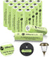 JiajaX Ni-MH Rechargeable AA Batteries, AA 600mAh 1.2V Solar Batteries for Garden Landscaping