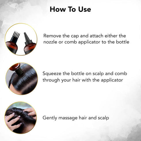 Botanic Hearth Biotin Hair Oil 6.7 fl oz for Hair Growth, Infused with Coffee Bean Oil & Argan Oil, Strengthening