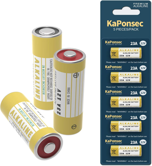 5 Pack 12 Volt Alkaline L1028F 23A Batteries for Ceiling Fan and Remote