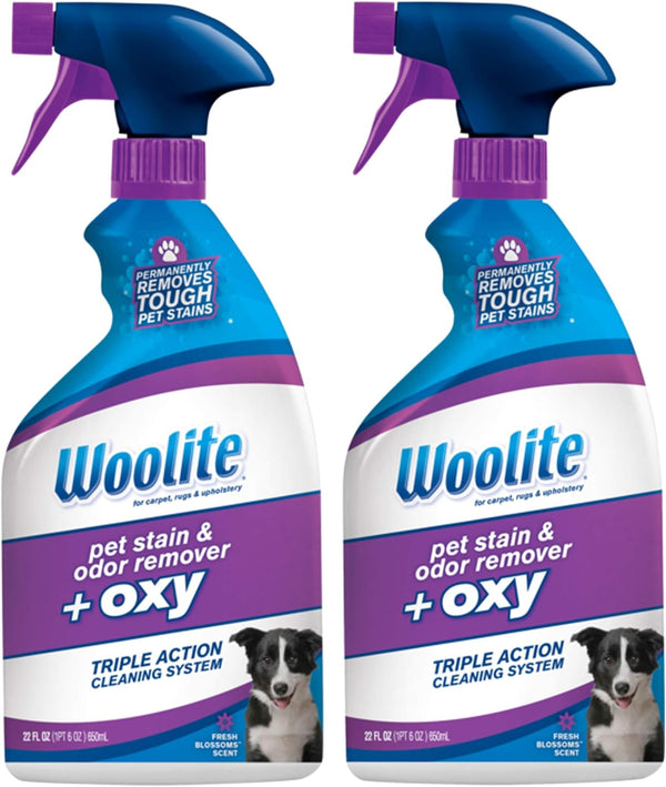 Woolite Pet Stain and Odor Remover Plus Oxy, 22oz (Pack of 2)