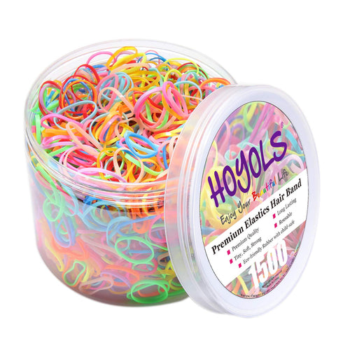 HOYOLS 1500 Piece Pack Baby Hair Ties Rubber Bands for Toddler Infants Kids Girls Thin Small Hair Elastics TPU