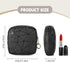 4.5" Mini Makeup Bag for Women, Small Black Cosmetics Bag for Purse, Portable Makeup Pouch with Zipper for Girls (Black, Small)