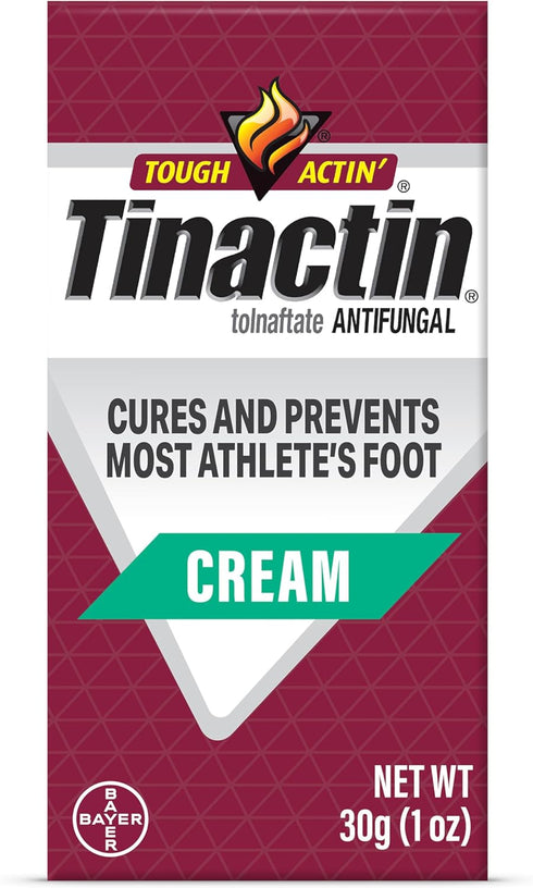 Tinactin Antifungal Cream, Athlete’s Foot Treatment, Tolnaftate 1%, Proven Effective on Most Athlete’s Foot and