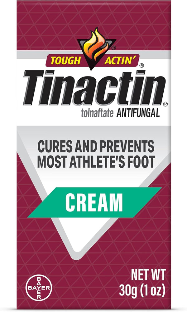 Tinactin Antifungal Cream, Athlete’s Foot Treatment, Tolnaftate 1%, Proven Effective on Most Athlete’s Foot and
