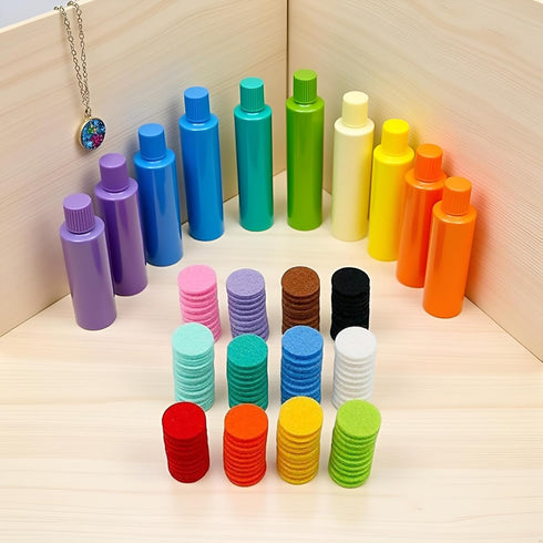 WLngtv 120 Pcs Essential Oil Diffuser Locket Necklace Refill Pads/Aromatherapy Diffuser Necklace Replacement