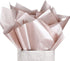 UNIQOOO 100 Sheets 20X14 Premium Metallic Rose Gold Champagne Gold Tissue Gift Wrap Paper, Bulk Recyclable