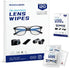 MEIHUA'S WORKS Third-Generation Lens Wipes, 120 Count, Individually Wrapped Pre-Moistened Cleaning Wipes for Eye