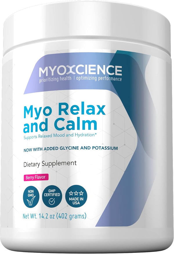 Myo Relax & Calm Supplement, Myo-Inositol, L-Theanine, Taurine, Magnesium & GABA for Sleep Support