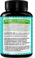 Alpha GPC Choline Supplement 600mg - Highly Purified Source of Choline, 180 Veggie Capsules for Cognitive Enhancement