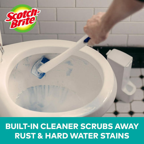 Scotch Brite Toilet Scrubber Refill Value Pack, 2 Boxes of 10 Each, Click N Flip