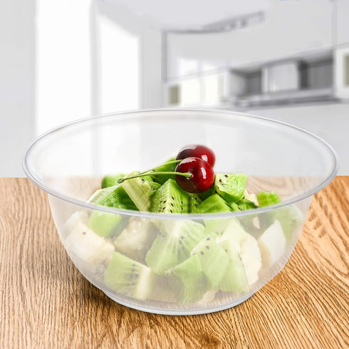 Tebery 100 Pack Clear Premium Plastic Bowls, 11.5OZ Disposable Hard Soup Bowls for Parties, Weddings, Everyday Use