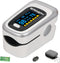 WRINERY Oxygen Saturation Monitor, Fingertip Pulse Oximeter, OLED Portable Oximetry with Batteries, Lanyard