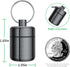 Ear Plug Carrying Case Keychain(2 Pack), Small Waterproof Metal Earplug Case Ear Plug Holder Container Great for Earplugs, Pills Case Pill Box and Jewelry Holder