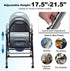 toxaaiwr Commode Commode 1 Folding Bedside Portable Shower Chair Padded Seat Bedside Toilet for Elderly and Disabled
