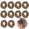 Luckycivia 10 Pcs Leopard Print Scrunchies, Stretch Hair Bands, Hair Ties for Women and Girls