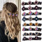 Sparkling Crystal Stone Braided Hair Clover Clips - 8 Pcs Hair Accessories for Thick and Thin Hair Styling