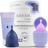 KAVODA Menstrual Cups with Sterilising Cup & Gel Wash - Reusable, Easy to