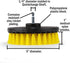 5 Piece Power Scrubbing Brush Set with 6 Inch Size Extender Drill Attachment for Cleaning Showers, Tubs, Carpet
