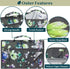 PAVILIA Hanging Toiletry Bag for Women Men, Waterproof Travel Kit, Foldable Cosmetics Organizer, Jewelry Case (Floral